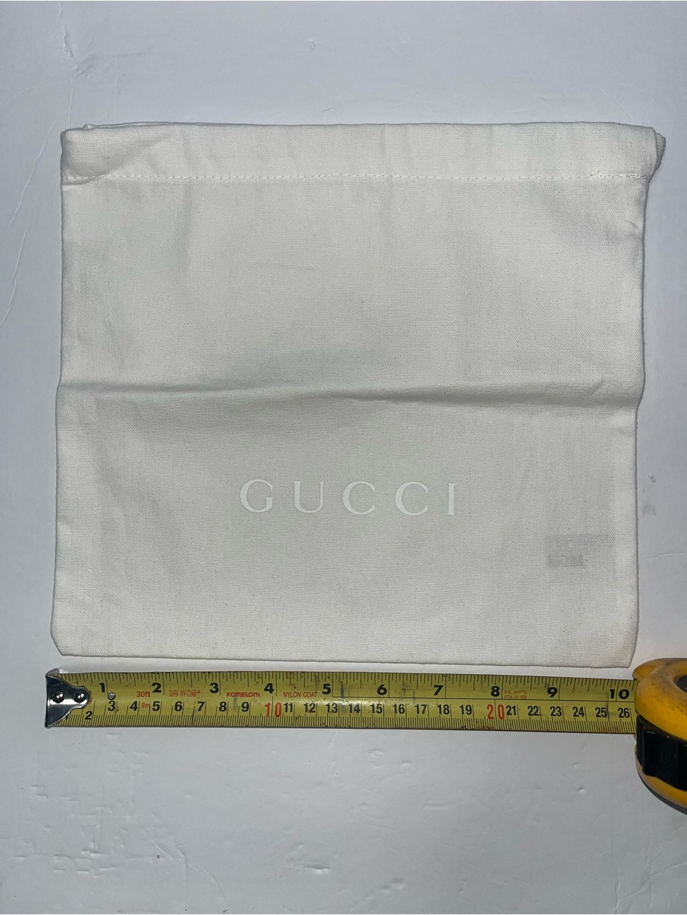 Gucci Dust Bag White Logo